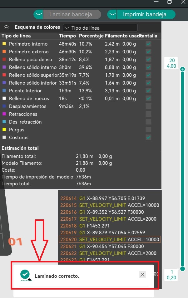 Imagen del paso Paso 4: lamínalo y exporta el GCODE