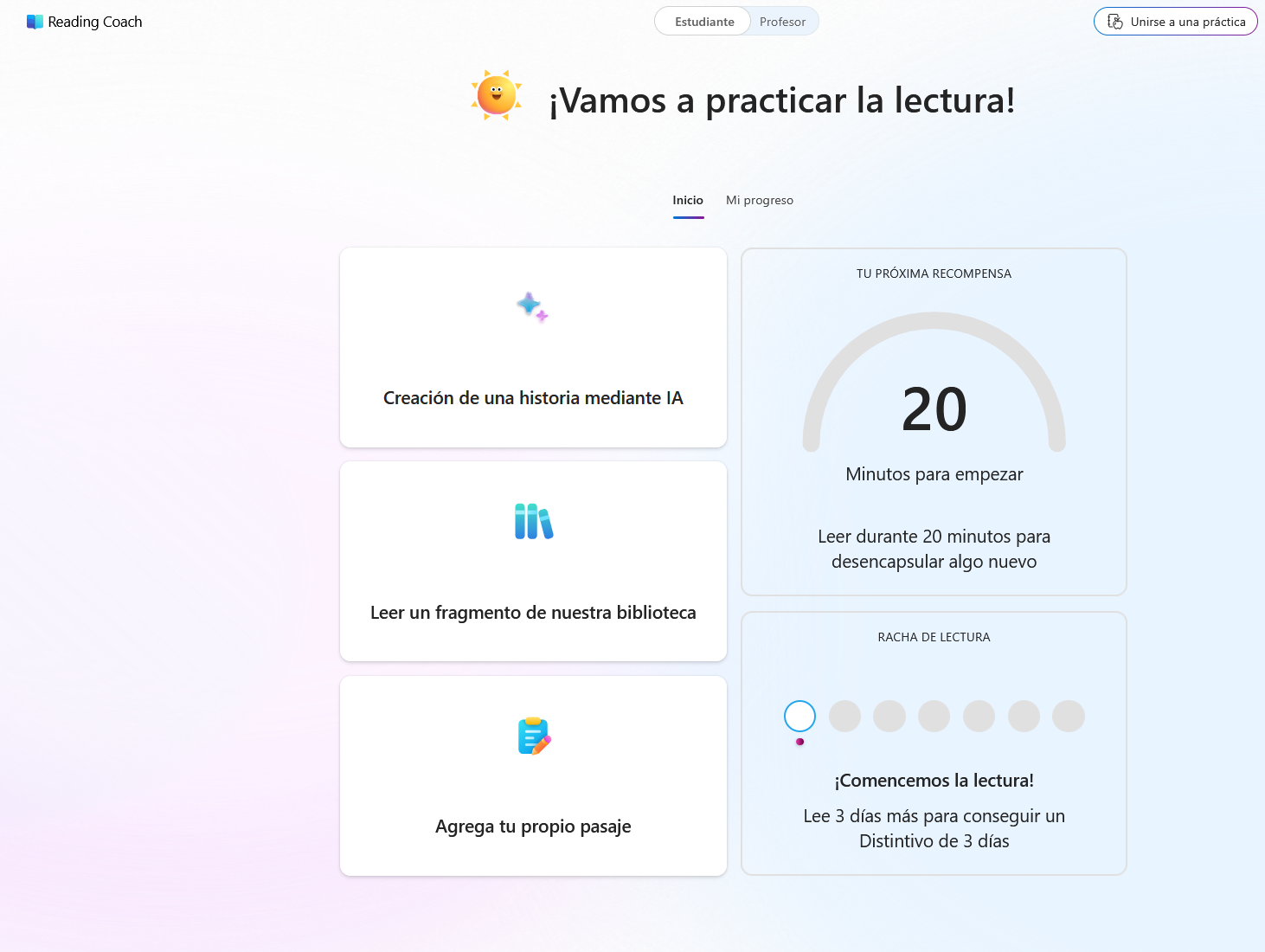 Imagen para la pestaña Leer en varios idiomas