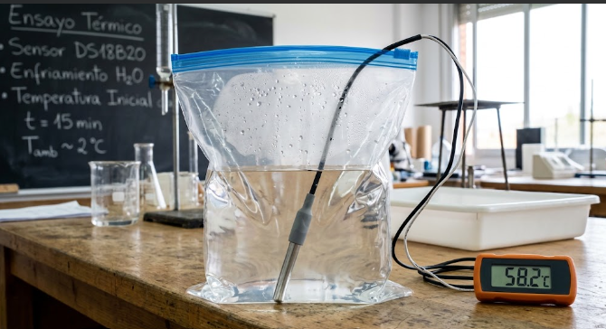 Bolsa ZIP con Agua Caliente (~50-60 °C)